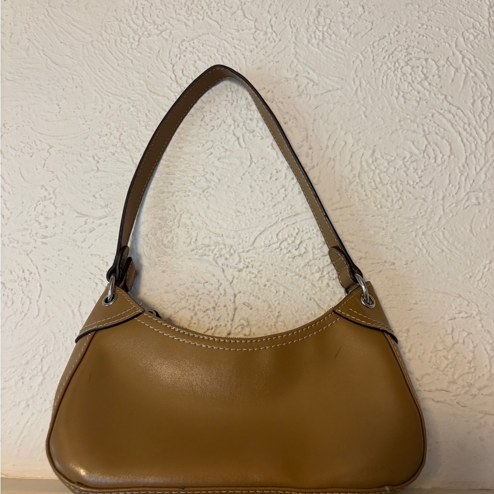 Tan Leather Shoulder Bag
